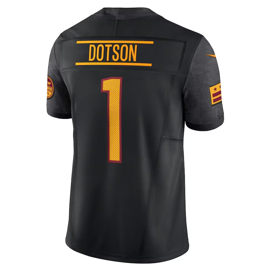W.Commanders #1 Jahan Dotson Alternate Vapor F.U.S.E. Limited Jersey - Black CONTON