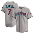 Arizona Diamondbacks #7 Corbin Carroll Player Gray CONTON Road Limited Home Game Stitched Jerseys