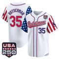 Baltimore Orioles #35 Adley Rutschman Player White CONTON USA 250 Independence Day Vapor Premier Limited Home Game Stitched Jerseys