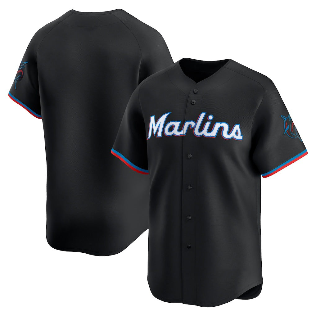 Miami Marlins Black CONTON Alternate Limited Jersey