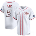 Cincinnati Reds #2 Gavin Lux White CONTON 2025 Speedway Classic Home Limited Stitched Jersey