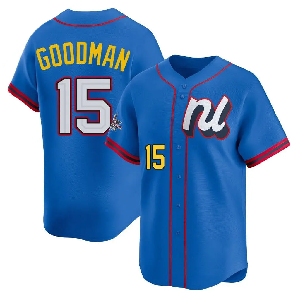 Colorado Rockies #15 Hunter Goodman Player Blue CONTON National League All-Star Edition Home Limited Stitched Jerseys