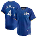 Minnesota Twins #4 Carlos Correa Royal CONTON 2024 City Connect Limited Stitched Jersey