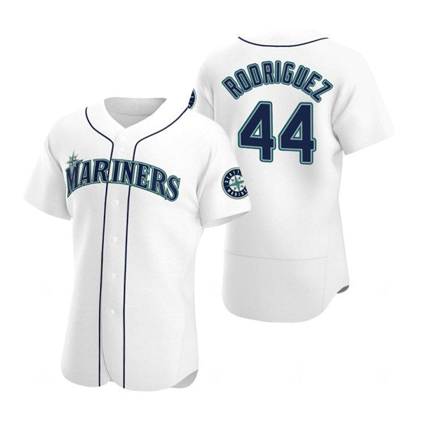 Seattle Mariners #44 Julio Rodr¨ªguez White CONTON Flex Base Stitched Jersey