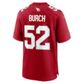A.Cardinals #52 Jordan Burch Cardinal CONTON Team Game Jersey