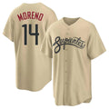 Arizona Diamondbacks #14 Gabriel Moreno Player Tan CONTON City Connect Home Game Stitched Jerseys