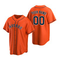 Custom Houston Astros Orange CONTON Stitched Cool Base Jersey