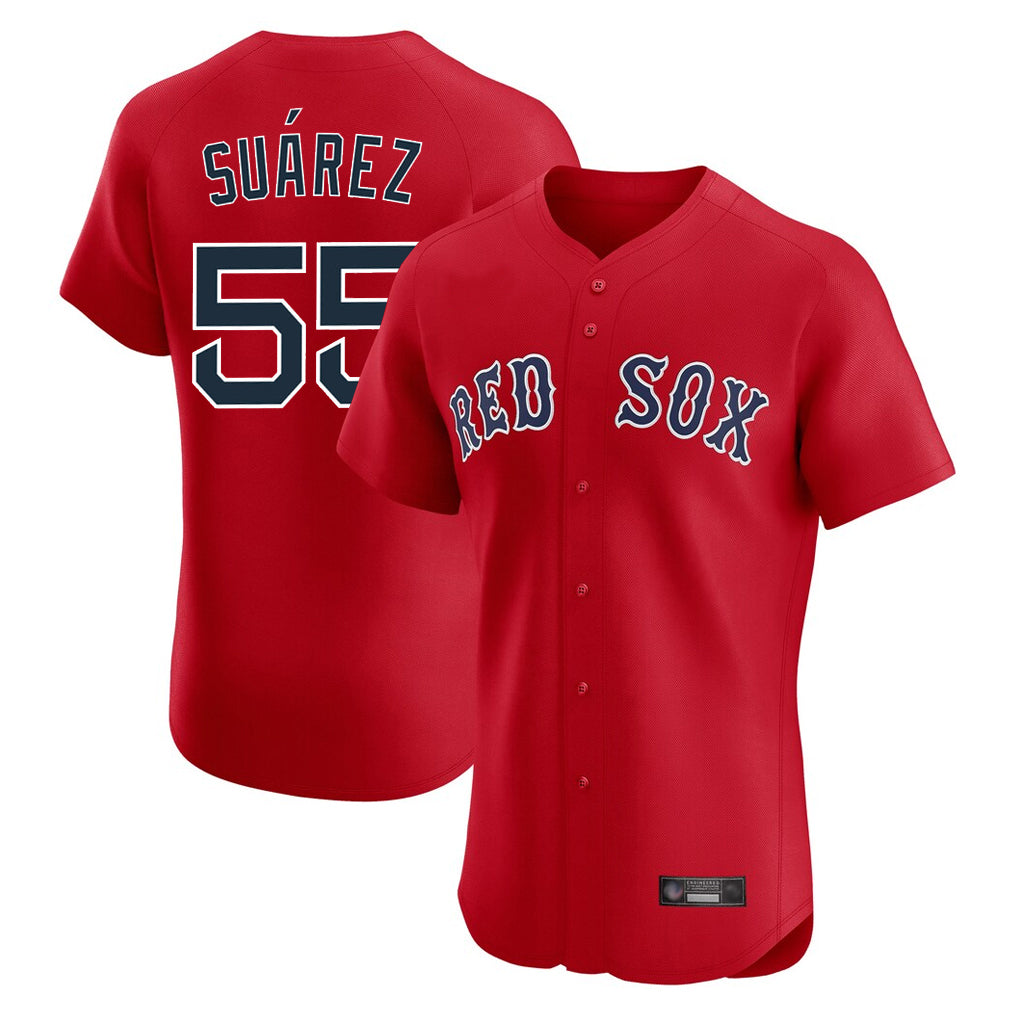 Boston Red Sox #55 Ranger Suarez Player Red CONTON Limited Elite Home Game Stitched Jerseys1