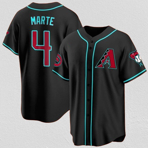 Arizona Diamondbacks #4 Ketel Marte Black CONTON 2024 Cool Base Stitched Jersey