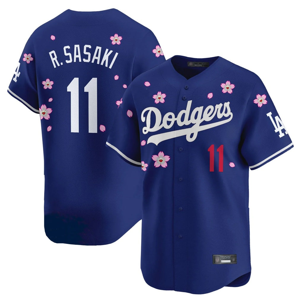 Los Angeles Dodgers #11 Roki Sasaki Player Royal CONTON Tokyo Series Vapor Premier Limited Stitched Jerseys