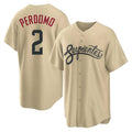 Arizona Diamondbacks #2 Geraldo Perdomo Player Tan CONTON City Connect Home Game Stitched Jerseys