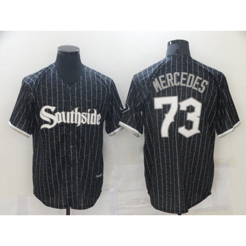 Chicago White Sox #73 Yermin Mercedes City Edition Black CONTON Game 2021 Jerseys