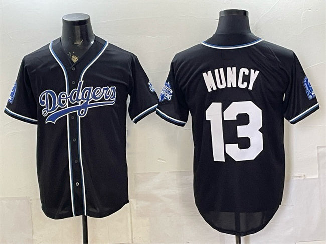 Los Angeles Dodgers #13 Max Muncy B2B Champs 2026 Black CONTON Out Style Vapor Limited Stitched Jersey