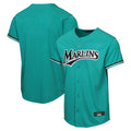 Miami Marlins Blank Player Teal CONTON Mitchell & Ness Cooperstown Collection Game Stitched Jerseys