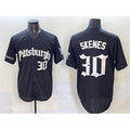 Pittsburgh Pirates #30 Paul Skenes Black CONTON 'Gothic Steel City Edition' Vapor Limited Stitched Jersey
