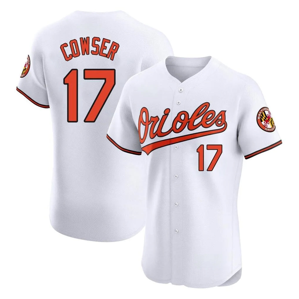 Baltimore Orioles #17 Colton Cowser Player White CONTON Limited Elite Home Game Stitched Jerseys