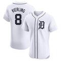 Detroit Tigers #8 Matt Vierling Player White CONTON Limited Elite Home Stitched Jerseys