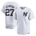 New York Yankees #27 Giancarlo Stanton White CONTON Home Limited Player Jersey
