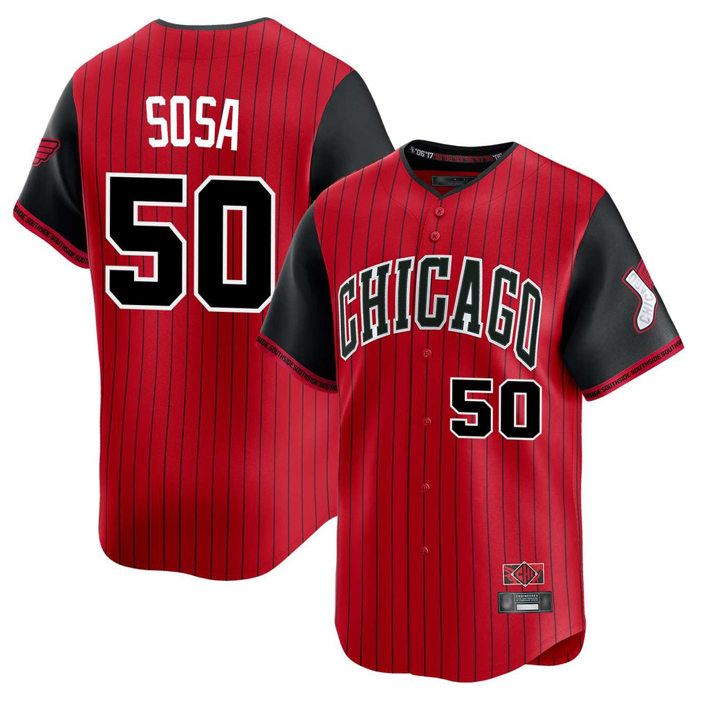 Chicago White Sox #50 Lenyn Sosa Player Red CONTON City Connect Limited Home Stitched Jerseys