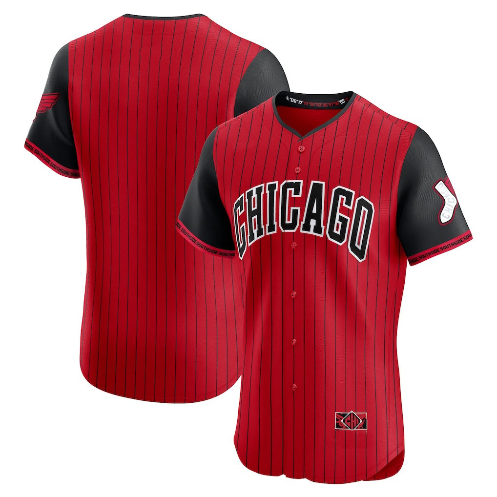 Chicago White Sox Red-Black CONTON 2025 City Connect Elite Jersey