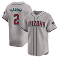 Arizona Diamondbacks #2 Geraldo Perdomo Player Gray CONTON Road Limited Home Game Stitched Jerseys