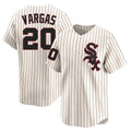 Chicago White Sox #20 Miguel Vargas Player Cream CONTON Cooperstown Collection Limited Home Stitched Jerseys