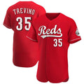 Cincinnati Reds #35 Jose Trevino Player Red CONTON Limited Elite Home Stitched Jerseys