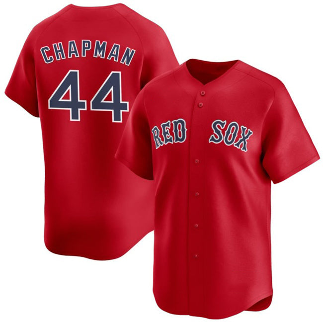 Boston Red Sox #44 Aroldis Chapman Red CONTON 2025 Alternate Limited Stitched Jersey