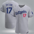 Los Angeles Dodgers #17 Shohei Ohtani Gray CONTON Flex Base Stitched Jersey