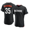 Baltimore Orioles #35 Adley Rutschman Player Black CONTON City Connect Limited Elite Home Game Stitched Jerseys