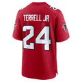 A.Falcons #24 A.J. Terrell Red CONTON Game Jersey