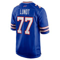 B.Bills #77 Chase Lundt Royal CONTON Team Game Jersey