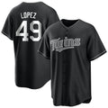 Minnesota Twins #49 Pablo Lopez Player Black CONTONHome Game Stitched Jerseys