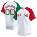 Custom Boston Red Sox Mexico White CONTON Vapor Premier Limited Jersey ¨C Aiternate