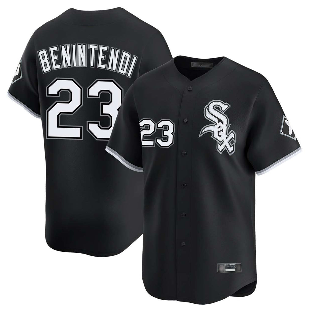 Chicago White Sox #23 Andrew Benintendi Player Black CONTON Limited Home Stitched Jerseys