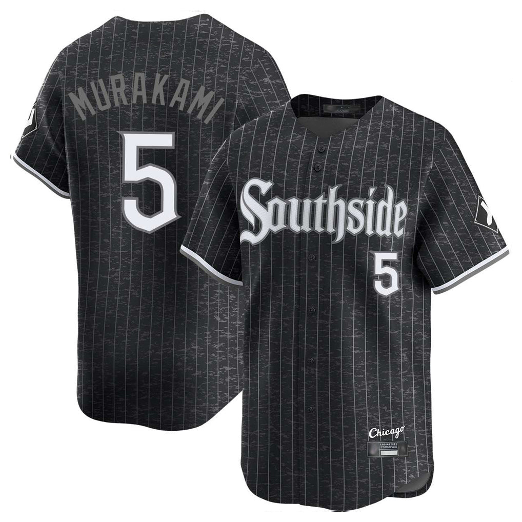 Chicago White Sox #5 Munetaka Murakami Player Black CONTON City Connect Limited Home Stitched Jerseys