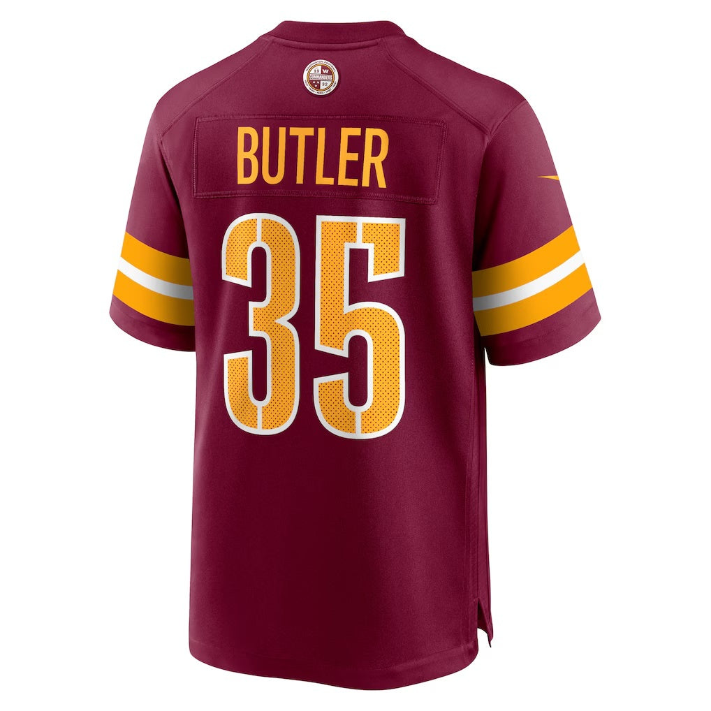 W.Commanders #35 Percy Butler Burgundy CONTON Player Game Jersey