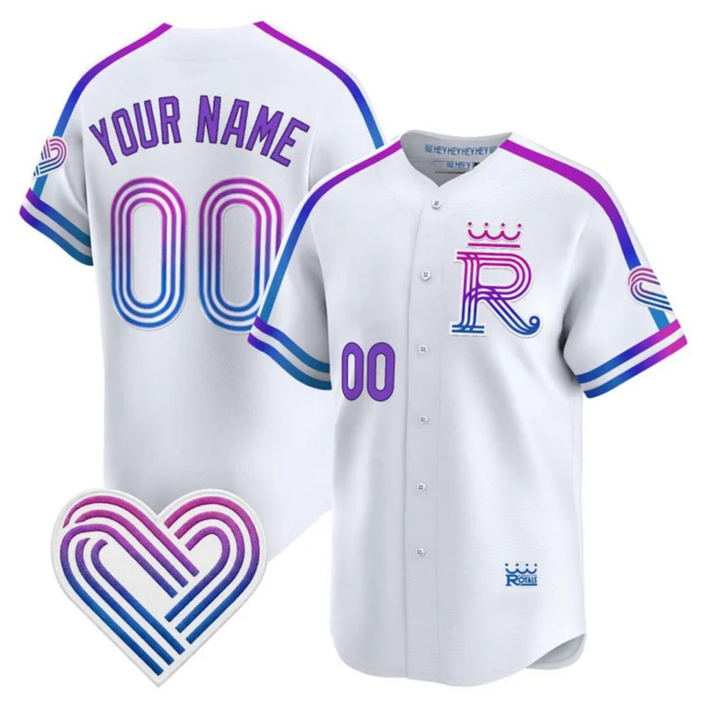 Custom Kansas City Royals White CONTON 2026 City Connect Stadium Stitched Jersey