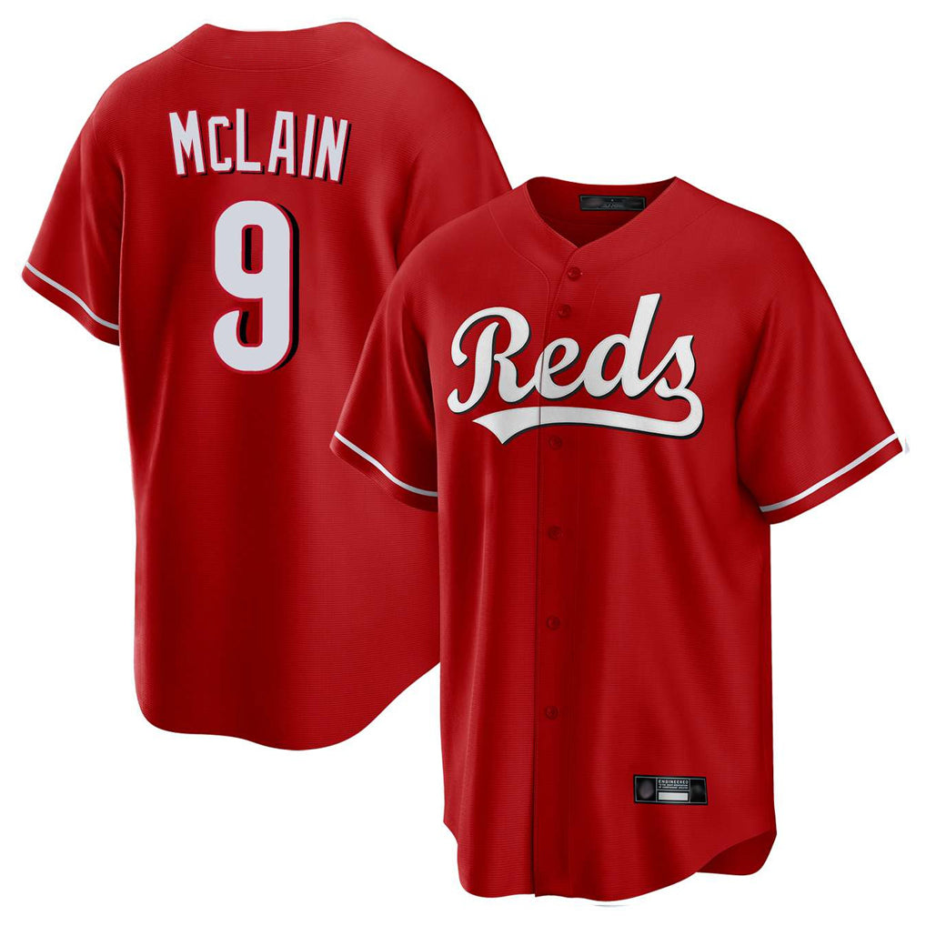 Cincinnati Reds #9 Matt McLain Player Red CONTON Home Game Stitched Jerseys