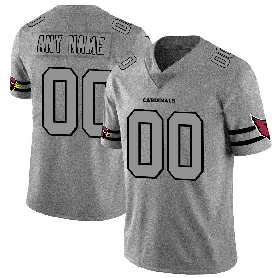 Custom A.Cardinals 2019 Gray Gridiron Gray CONTON Vapor Untouchable Limited Jersey