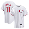 Cincinnati Reds #11 Barry Larkin Player White CONTON Home Game Stitched Jerseys