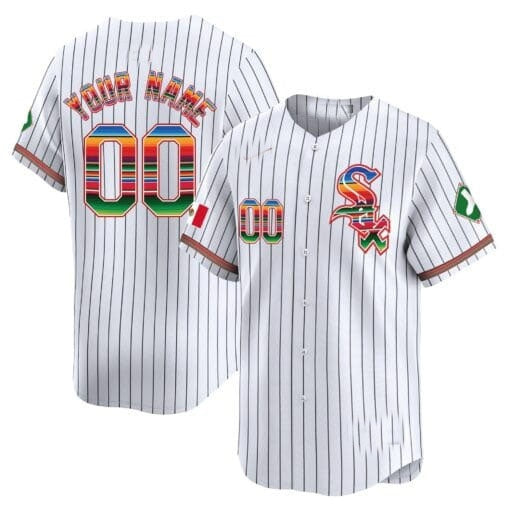 Custom Chicago White Sox Mexico Vapor Premier Limited Jersey V2- White 2 CONTON