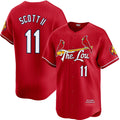 St. Louis Cardinals #11 Victor Scott II Red CONTON City Connect Limited Stitched Jersey