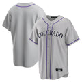 Colorado Rockies Blank Player Gray CONTON Game Home Stitched Jerseys