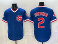 Chicago Cubs #2 Nico Hoerner Royal CONTON 150th Anniversary Throwback Vapor Limited Stitched Jersey