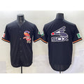 Chicago White Sox Team Big Logo Black CONTON Mexico Limited Stitched Jersey