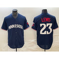 Minnesota Twins #23 Royce Lewis Navy CONTON Cool Base Stitched Jersey
