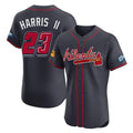Atlanta Braves #23 Michael Harris II Player Navy CONTON 2025 Speedway Classic Limited Elite Home Game Stitched Jerseys