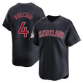 Cleveland Guardians #4 Brayan Rocchio Player Navy CONTON Limited Home Game Stitched Jerseys