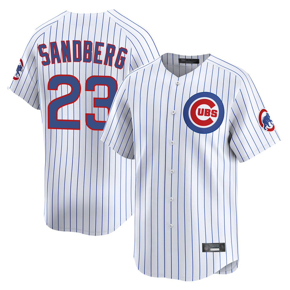 Chicago Cubs #23 Ryne Sandberg Player White CONTON Limited Home Game Stitched Jerseys